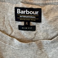 Barbour International ロゴTシャツ XL グレーの画像