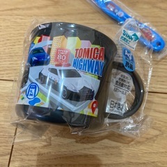 新品未使用　トミカ　ハブラシ　コップ袋　巾着セット　日本製　スケーターの画像