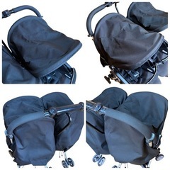 Combi コンビ ツインスピン GC 2人乗り ベビーカー 双子 姉妹 兄弟の画像