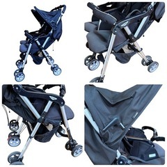 Combi コンビ ツインスピン GC 2人乗り ベビーカー 双子 姉妹 兄弟の画像