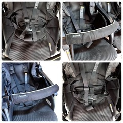 Combi コンビ ツインスピン GC 2人乗り ベビーカー 双子 姉妹 兄弟の画像