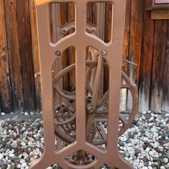 FUKUSUKE 福助 ミシン台 脚のみ ガーデンニング インテリア 昭和レトロ 【サイズ】約55×40高さ71cm  の画像