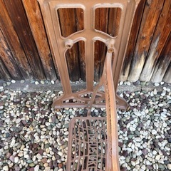 FUKUSUKE 福助 ミシン台 脚のみ ガーデンニング インテリア 昭和レトロ 【サイズ】約55×40高さ71cm  の画像