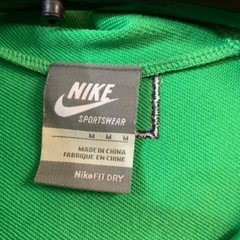 Nike フルジップジャケット グリーン/ネイビーの画像