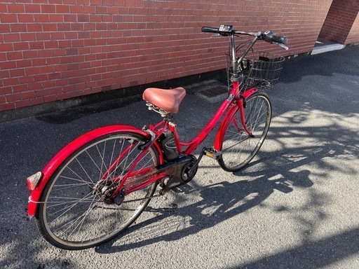 Panasonicシティタイプ電動アシスト自転車レッド Panasonicシティタイプ電動アシスト自転車レッド