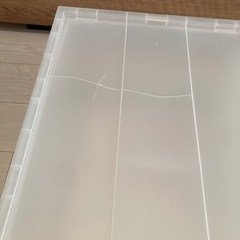【USED】無印良品 収納ケース 2個セット 写真5枚目傷がありましたので無料とさせていただきます。の画像