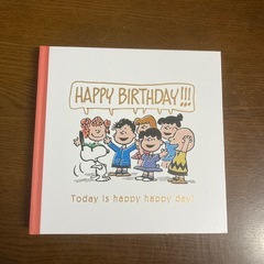 誕生日アルバム　スヌーピー  ２冊セットの画像