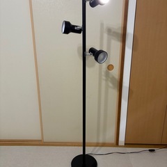 フロアライト スタンド 黒 3灯の画像