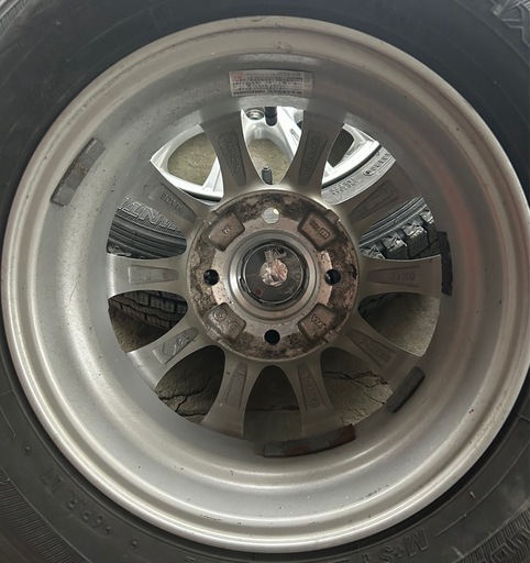 ★145R 12-6P ホイール付きタイヤ4本★