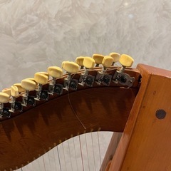 中古ハープ　18弦　楽器　の画像
