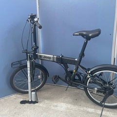 Jeep[ジープ]20吋 折り畳み自転車　空気入れ付きの画像