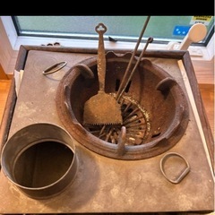 火鉢と酒燗器の画像