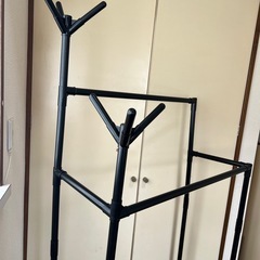 ハンガーラック／コート掛け／キャスター付き／中古の画像