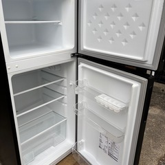 🖤 ブラック家電セット｜おしゃれ一人暮らしに最適  MAXZEN 冷蔵庫118L（2021年）＋ アイリスオーヤマ 洗濯機6kg 🚚 配達・設置対応 / 安心保証付き の画像