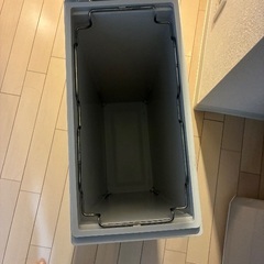 【受渡し決定】無印良品 フタが選べるダストボックス ゴミ箱の画像