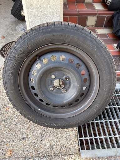 スタッドレス4本セット　フィット　185/60R15 ホンダ純正ホイール　
