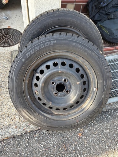 スタッドレス4本セット　フィット　185/60R15 ホンダ純正ホイール　