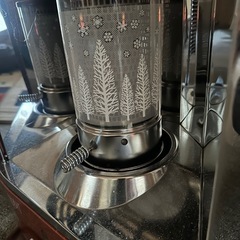 レトロなサンヨー石油ストーブ稼働品の画像