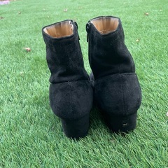 レトロガール ショートブーツ 黒 Lの画像