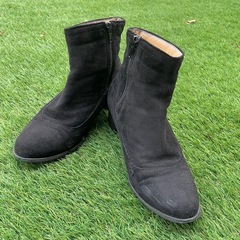レトロガール ショートブーツ 黒 Lの画像