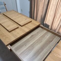 【★値下げしました！】 伸縮ダイニングテーブル ホワイトオーク【tac INTERIOR】の画像