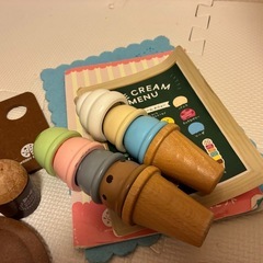 おままごとおもちゃキッチンセット/woodypoodyウッディプッディ食材アイスの画像