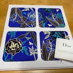 ディオール　花柄コースター　新品未使用の画像
