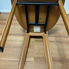 大塚家具8303C本革ハイバックチェア　2脚の画像