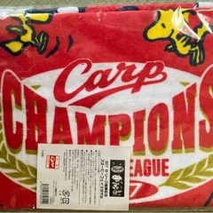 新品未使用未開封 スヌーピー×広島カープコラボタオル セ・リーグ優勝記念2017の画像