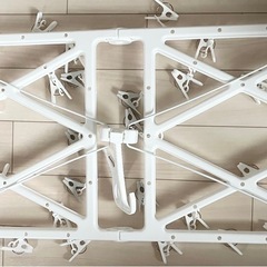 大きい洗濯ハンガー　折り畳み可　42ピンチの画像
