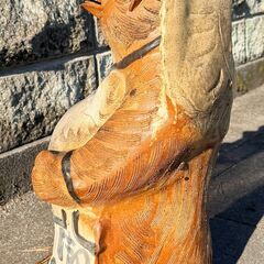 縁起物の象徴=たぬき の置物　の画像