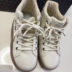 厚底スニーカー　白の画像