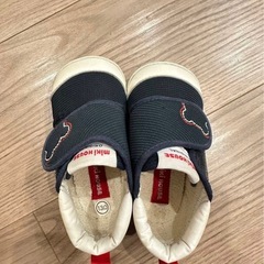 miki HOUSE ネイビー ファーストシューズ　13.0センチ　美品の画像