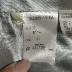 ラビット ファー ボレロ グレーの画像