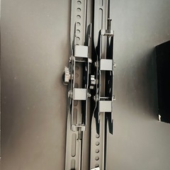 テレビスタンド　キャスター付き　棚板付き　32〜70インチ対応　テレビ台　黒の画像