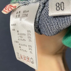 スヌーピーデニム　80cmの画像