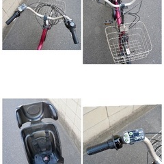 {受付中}🔴⭐️超特価⭐🔴電動自転車 ヤマハ 20インチ 子供乗せ 中古 120701の画像