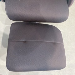 12FG6 NITORI ニトリ パーソナルチェア 椅子 ブラウン オットマン付の画像