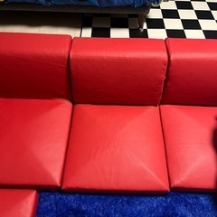 お譲りします。本日取りに来てくれる方優先。新品同様 ローソファ 3点セット 2組の画像