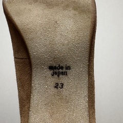 BEAMS ブラウン スエード ハイヒールの画像