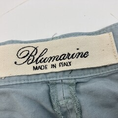 Blumarine ブルマリン イタリア製 コットン ショートパンツ ライトブルー IT40/D34 Bロゴ金具 カフ/折り返し レディースの画像