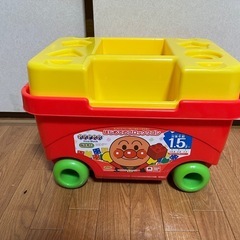 【除菌済み・欠品なし】アンパンマン はじめてのブロックワゴン／知育玩具の画像