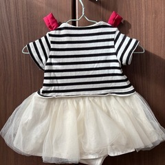 プティマイン　ミニー　チュール　ロンパース70cmの画像