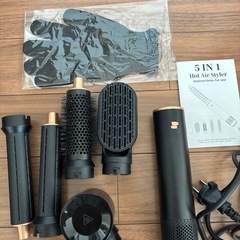 新品未使用　5 IN 1 ホットヘアードライヤー　ヘアーアイロンの画像
