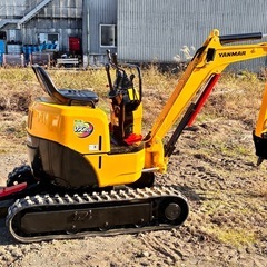 ヤンマー ミニ油圧ショベル VIO 10-2A 倍速 1tクラス 可変脚 配管口 ゴムキャタ 静岡県 富士市発 下取り可能 陸送可能の画像