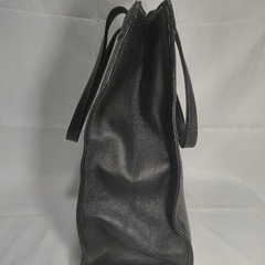 本革 トートバッグ A4可 黒 オーダーメイドの画像