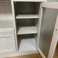 食器棚　レンジボード　キッチン収納　コンセント2口　炊飯器、トースターの画像
