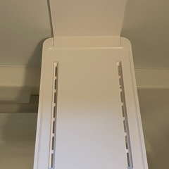 使用は1回のみ 色はホワイト 山崎実業 マグネットバスルーム折り畳み棚 の画像