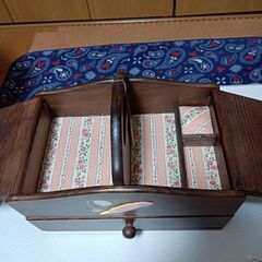木製のソーイングBOXの画像