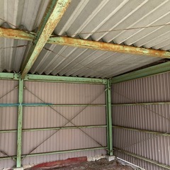 車二台　ガレージ折半屋根の画像